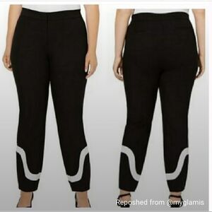 ALFANI ponte cotton blend skinny leg ankle pants